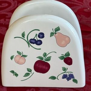 Princess House Orchard Medley napkin holder